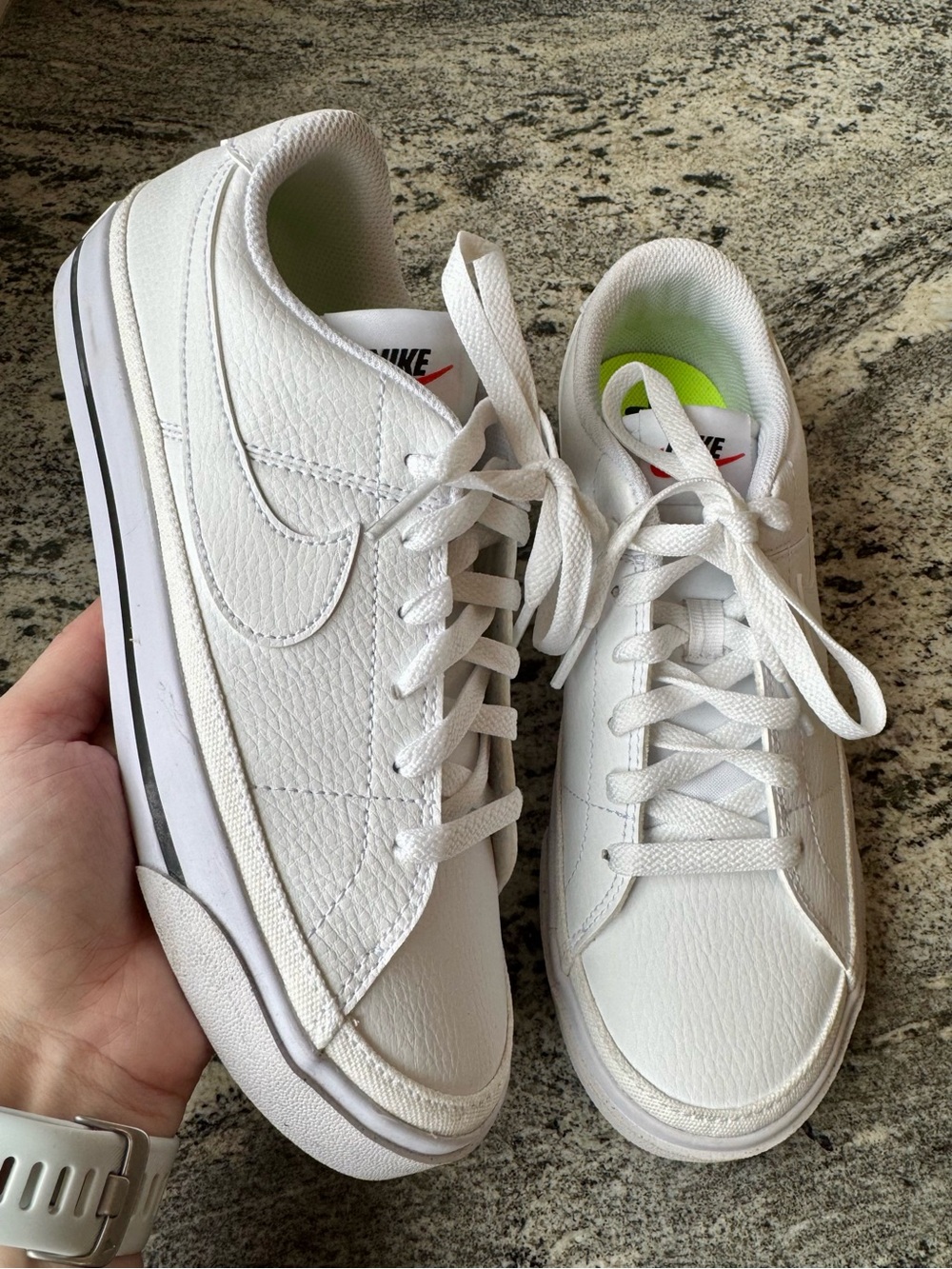 Nike Court Legacy Next Nature All White. EUC/Like New. Women’s size 7.5.